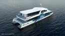 Incat Crowther designs a high-speed electric hybrid ferry for Auckland-based Fullers360