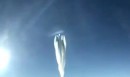 Airbus A380 creating contrails, as seen from up close