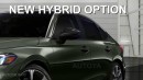 2025 Honda Civic Hybrid rendering by AutoYa