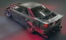 Incomplete R34 Nissan Skyline GT-R Sci-Fi mod rendering by Incomplete R34 Nissan Skyline GT-R Sci-Fi mod