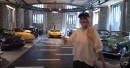 Supercar Blondie visits spectacular custom garage in Switzerland