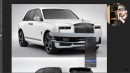 Rolls-Royce Cullinan Series II Black Badge rendering by TheSketchMonkey