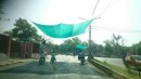Shades at traffic lights in Nagpur, India
