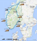 Norwegian Dealer Ride map