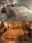 Indonesian Art Workshop Builds Wooden Bugatti Veyron
