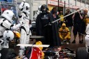 Infiniti Red Bull Crew Dresses as Stormtrooper Clones for Star Wars Day