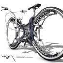 The Infinity concept bicycle is a mono-tire with naturally-integrated all-wheel drive