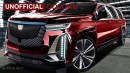 2024 Cadillac Escalade IQ ESV rendering by AutoYa