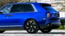 2024 Rolls-Royce Cullinan facelift Spectre rendering by MV Auto