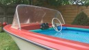 Woman Turns a Speedboat into a Pool