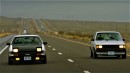 Toyota AE86 Initial D car vs Volkswagen GTI road trip