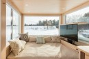 The Vista features wraparound glazing and a clean, minimalist interior, earning the title of world's most beautiful tiny home
