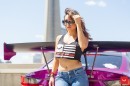 Instagram Model Tianna G Connects With Pink Widebody Lexus RC F