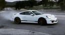 Porsche 911 R drifting