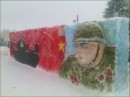 Instead of Snowmen, Russians Make Tanks and WW2 Soldiers in the Winter