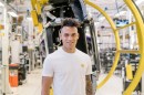 Inter Milan striker Lautaro Martinez visits Lamborghini's Sant'Agata Bolognese factory
