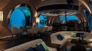 Nautilus submarine yacht interior