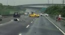 Ferrari 458 street racing crash