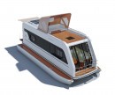 Caracat electric catamaran/caravan