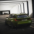 2023 BMW M3 Touring rendering