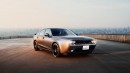 Dodge Challenger replica made by Mitsuoka out of a Honda Civic