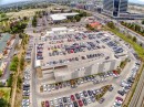 Aerial View of a Car Dealership
