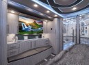 Luminous interior - Prevost H3-45 Emperor Sauna Suite by Foretravel