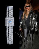 Rihanna shows off custom Jaco & Co. diamond watch anklet at the Las Vegas GP