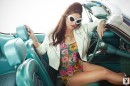 Jade Roper Does Retro Playboy Classic Photo Shoot in Mustang Convertible