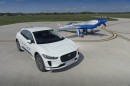Jaguar I-PACE and the Rolls-Royce Spirit of Innovation EV plane