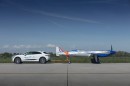 Jaguar I-PACE and the Rolls-Royce Spirit of Innovation EV plane
