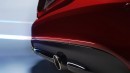 Jaguar XE tailpipe