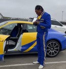 Jalen Ramsey's Porsche Taycan and Matching Outfit