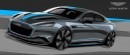 2019 Aston Martin RapidE design sketch