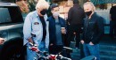 Jay Leno checks out the Metacycle at its first public showing