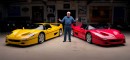 Jay Leno and Two Ferrari F50s