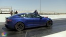 Jay Leno and Tesla Model S Plaid