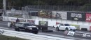Jeep Grand Cherokee SRT8 vs Porsche 911 Turbo Drag Race