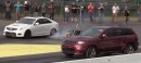 Jeep Grand Cherokee Trackhawk Drag Races Cadillac ATS-V