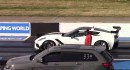 Tuned Jeep Grand Cherokee Trackhawk takes on a Corvette ZR1 over a quarter mile