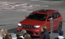 Jeep Grand Cherokee Trackhawk takes on a Tesla Model X over a quarter mile
