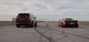 Jeep Grand Cherokee Trackhawk vs McLaren 570S drag race