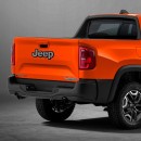 Jeep Renegade Rebel & R/T pickup truck rendering by KDesign AG