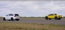 Jeep Grand Cherokee Trackhawk Vs Hennessey Mammoth 1000 drag race