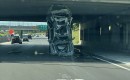 Jeep Wagoneer totally demolished after delivery truck driver makes a costly mistake