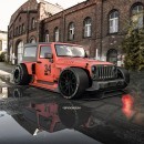 Jeep Wrangler Hot Rod rendering