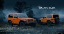 2018 Jeep Wrangler (JL) rendering based on spy photos