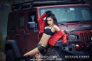 Jeep Wrangler with Chinese Communist Star and Sexy Model Is Weird