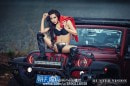Jeep Wrangler with Chinese Communist Star and Sexy Model Is Weird