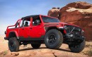2021 Jeep Red Bare Gladiator Rubicon Concept
